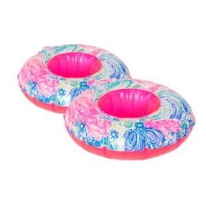 NWT Lilly Pulitzer Inflatable Drink Holders (4)